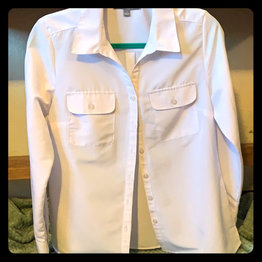 White business casual top